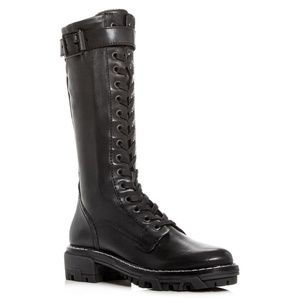 Rag & Bone Women's Shiloh Tall Combat Boots in Black, Size 7.5